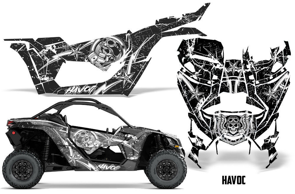 CanAm Maverick X3 DS RS Graphic Wrap UTV Decal Sticker SxS Full Kit 16