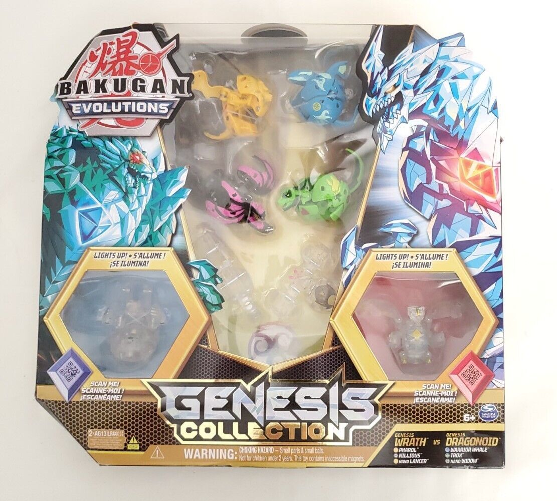 Primary image for BAKUGAN Evolutions Genesis Collection New Wrath Vs Dragonoid Lights Up 2022