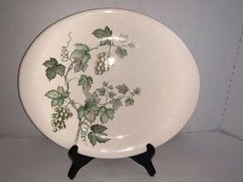 Steubenville Green Grape And Leaves Platter 12 1/4” - $20.00