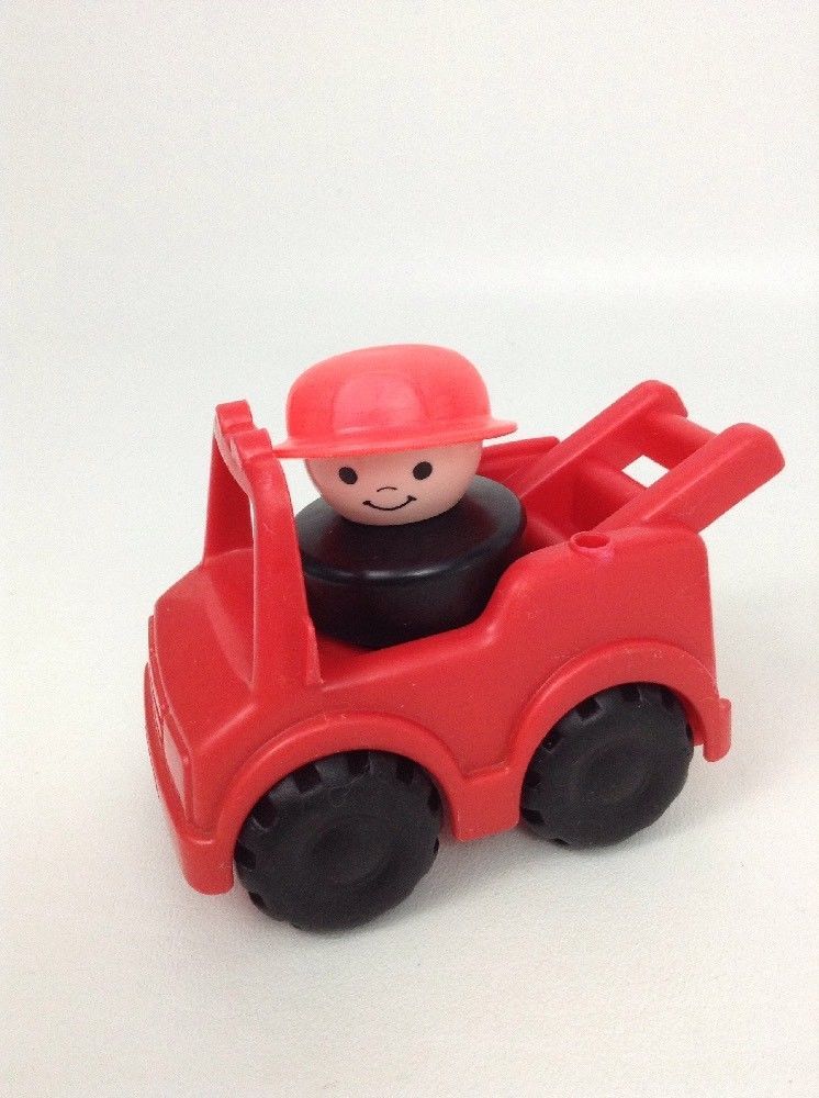 little people fisher price fire truck