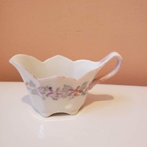 Vintage Creamer with Flowers, Upcycled Pink Cream Pitcher, Handpainted Pottery image 3
