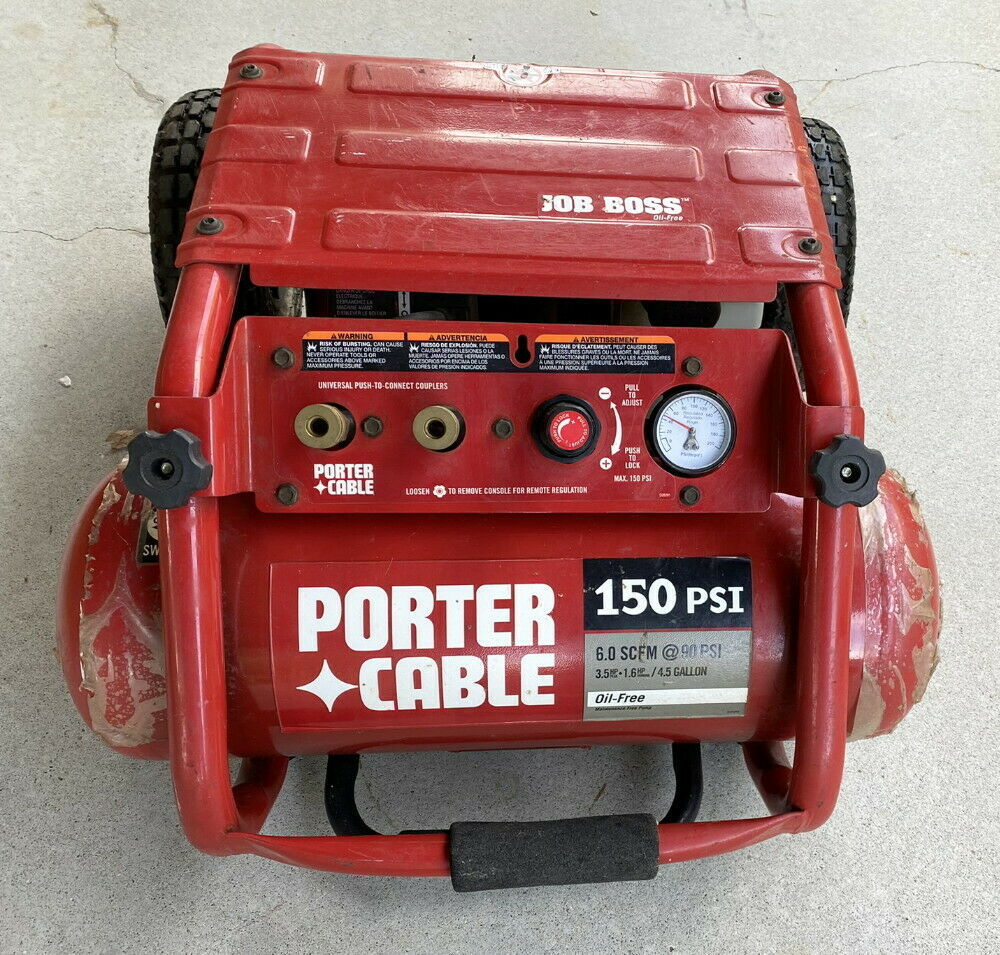 Porter Cable C31511 Job Boss 150 PSI Portable Air Compressor Working