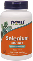 NOW Foods Selenium 200 mcg VCaps, 180 ct 180 Count (Pack of 1)  - $22.99