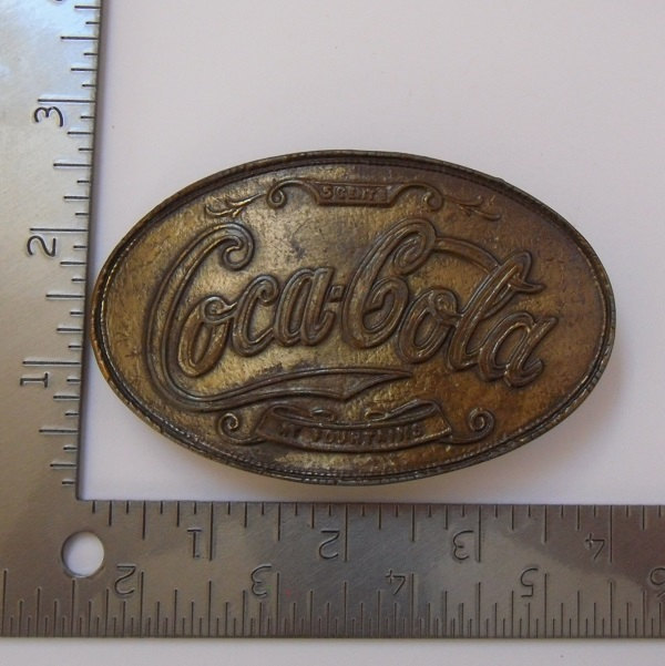 Vintage Western Style Coca-Cola Belt Buckle ~ 5 cents at fountains ...