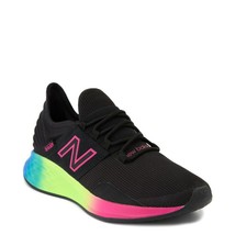 New Womens New Balance Fresh Foam Roav Athletic Shoe Black Rainbow - $159.45