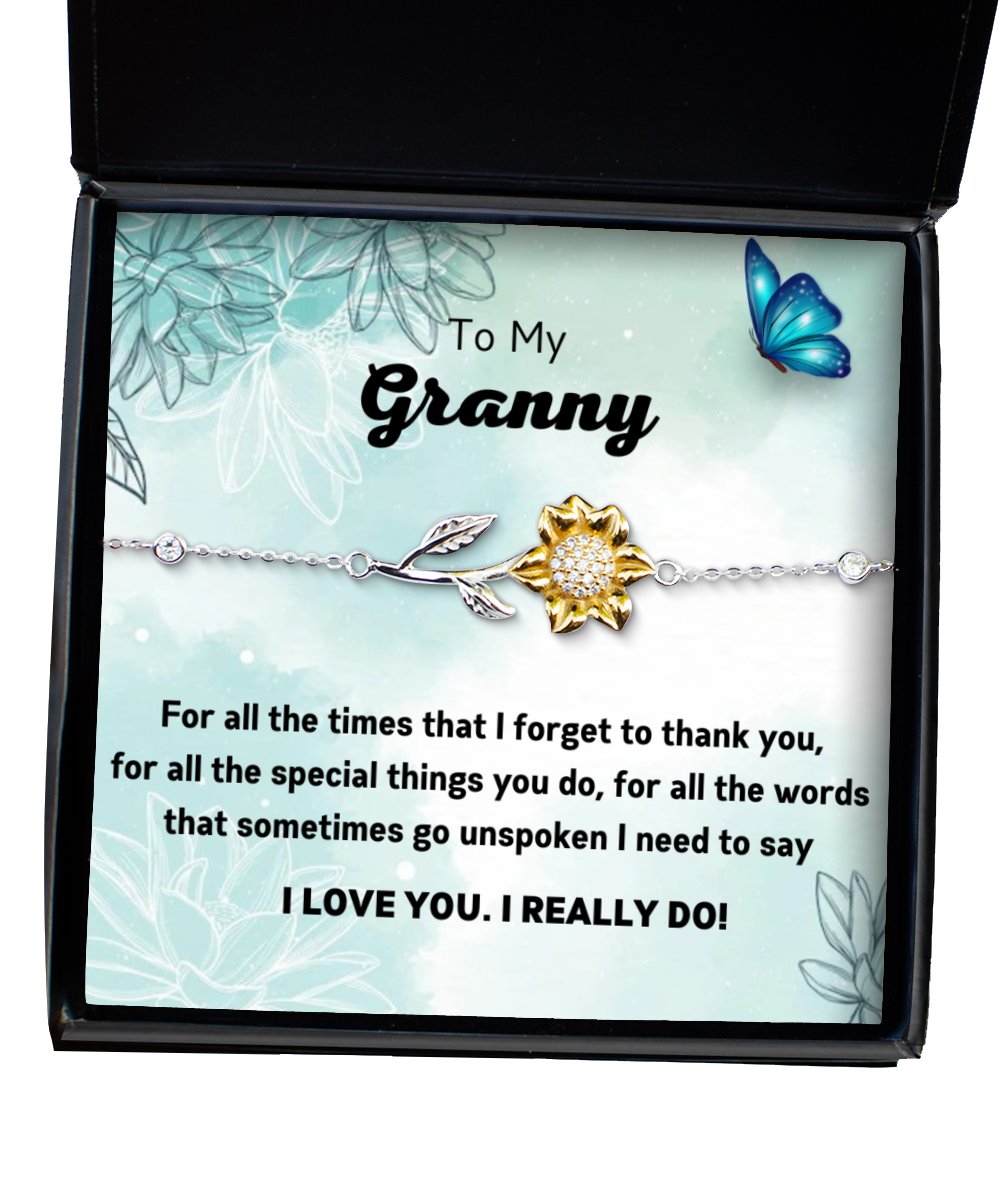 To my Granny,  Sunflower Bracelet. Model 64024