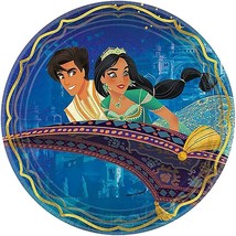 Aladdin Lunch Plates Metallic Paper Birthday Party Supplies 8 Per Package New - $4.95