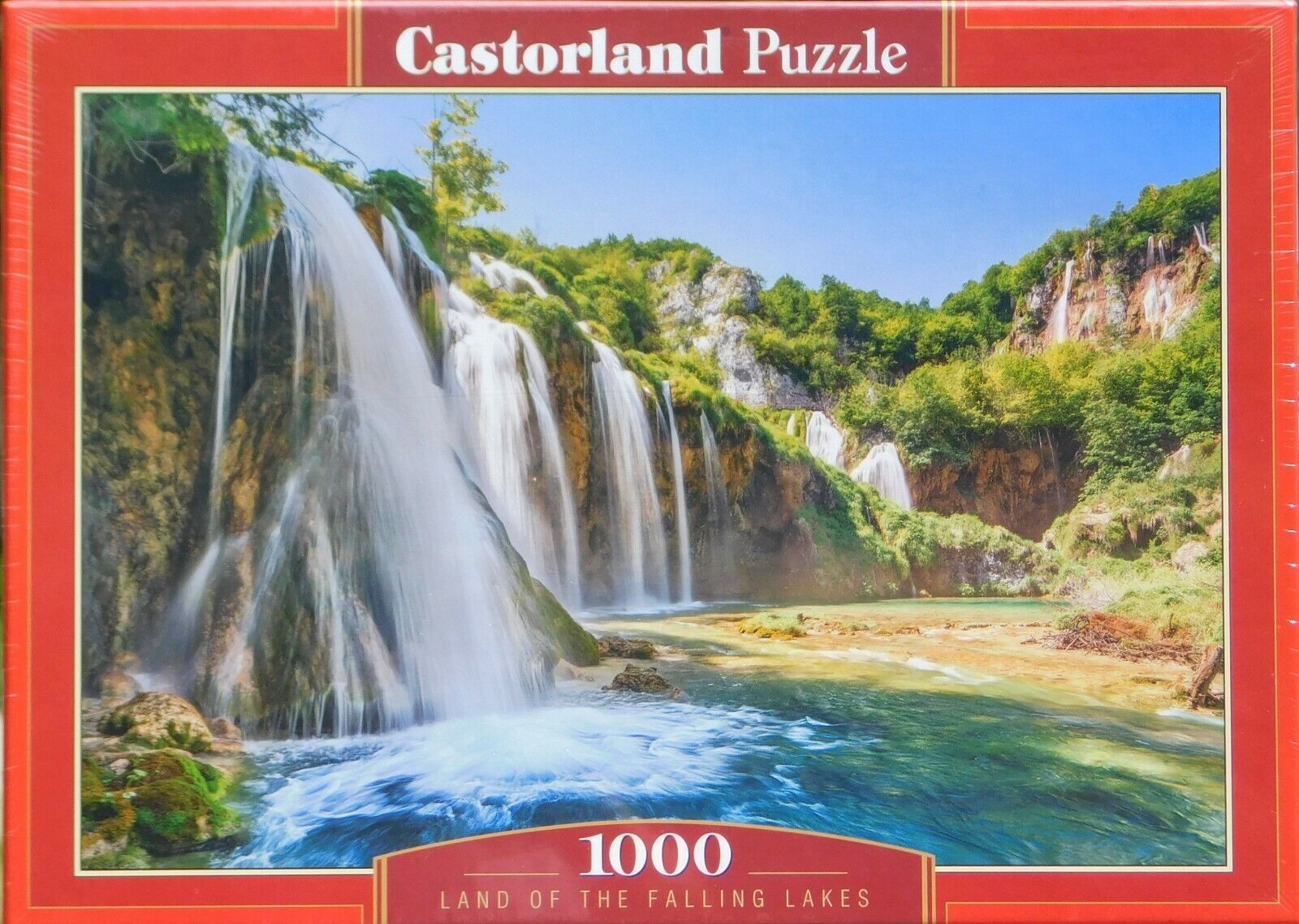 Castorland Land of the Falling Lakes 1000 pc Jigsaw Puzzle Waterfalls