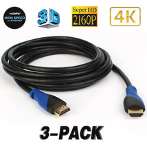 3 Pack 10&#39; HDMI Cables Supports 3D / 4K / Audio Return/for HDTV/Surround So - $40.88