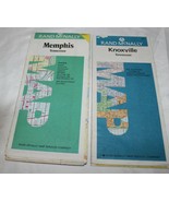Vintage Rand McNally 1984 Knoxville 1989 Memphis Tennesse US Maps - $12.86