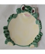 Frog Serving Plate Jay Import 10&quot; Decorative Cookies Candy Dish Keys - $17.98