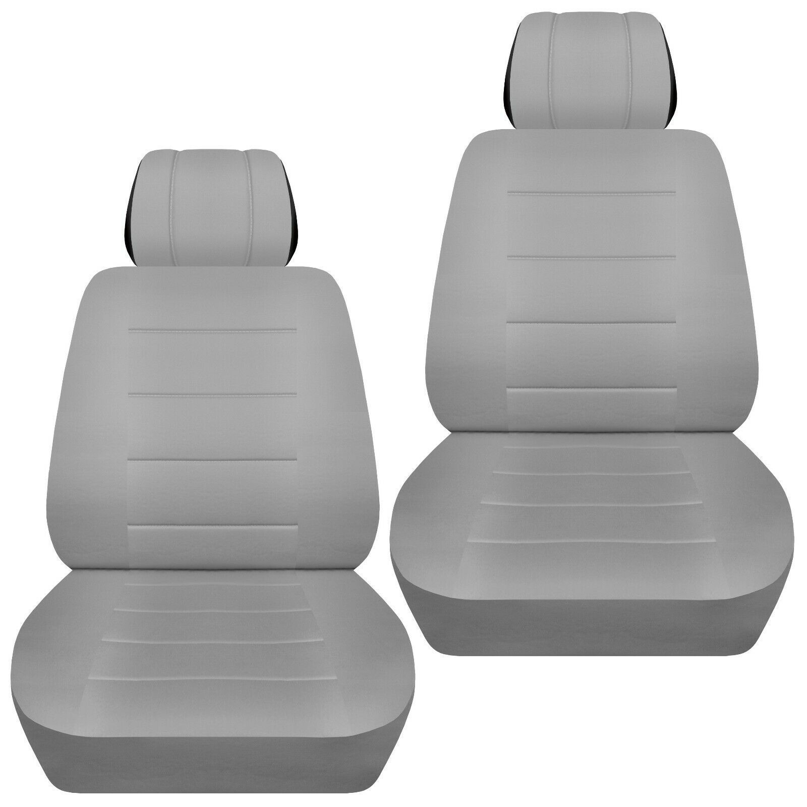 Front set car seat covers fits 2002-2020 Honda Pilot     solid silver