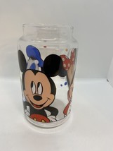 Disney Anchor Hocking Glass JarNO LID Goodies Candy Cookie Mickey Minnie... - $10.89