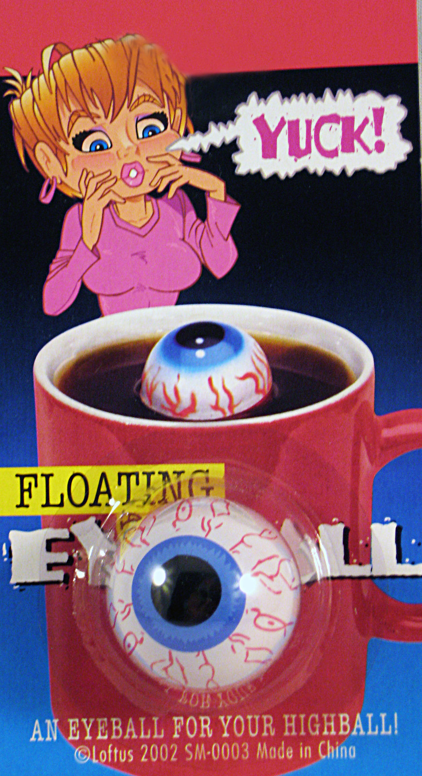Floating Eyeball.Pop in someone's glass.Great Party Joke Trick.Guaranteed del'y 