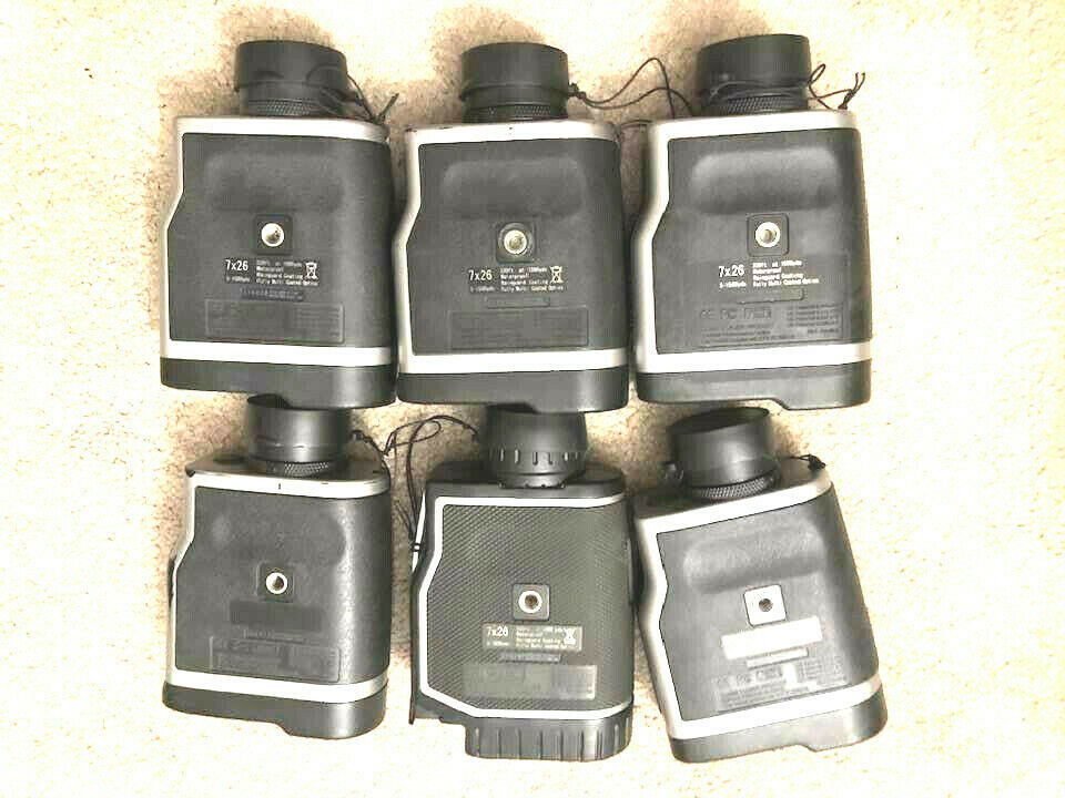 LOT OF 6 BUSHNELL PRO 1600 PISEEKER 1500 GOLF RANGEFINDERS AS IS PARTS