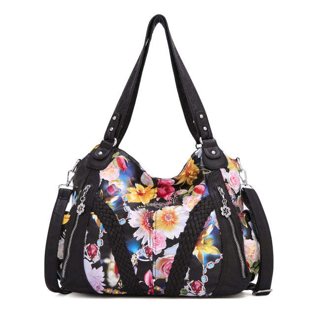ANGEL KISS Floral Adjustable Strap Handbag in Assorted colors
