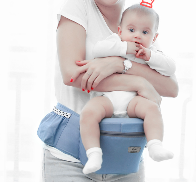 Color: Blue, Style: Cotton - Baby Carrier Waist Stool Walker Baby Carrier Carry