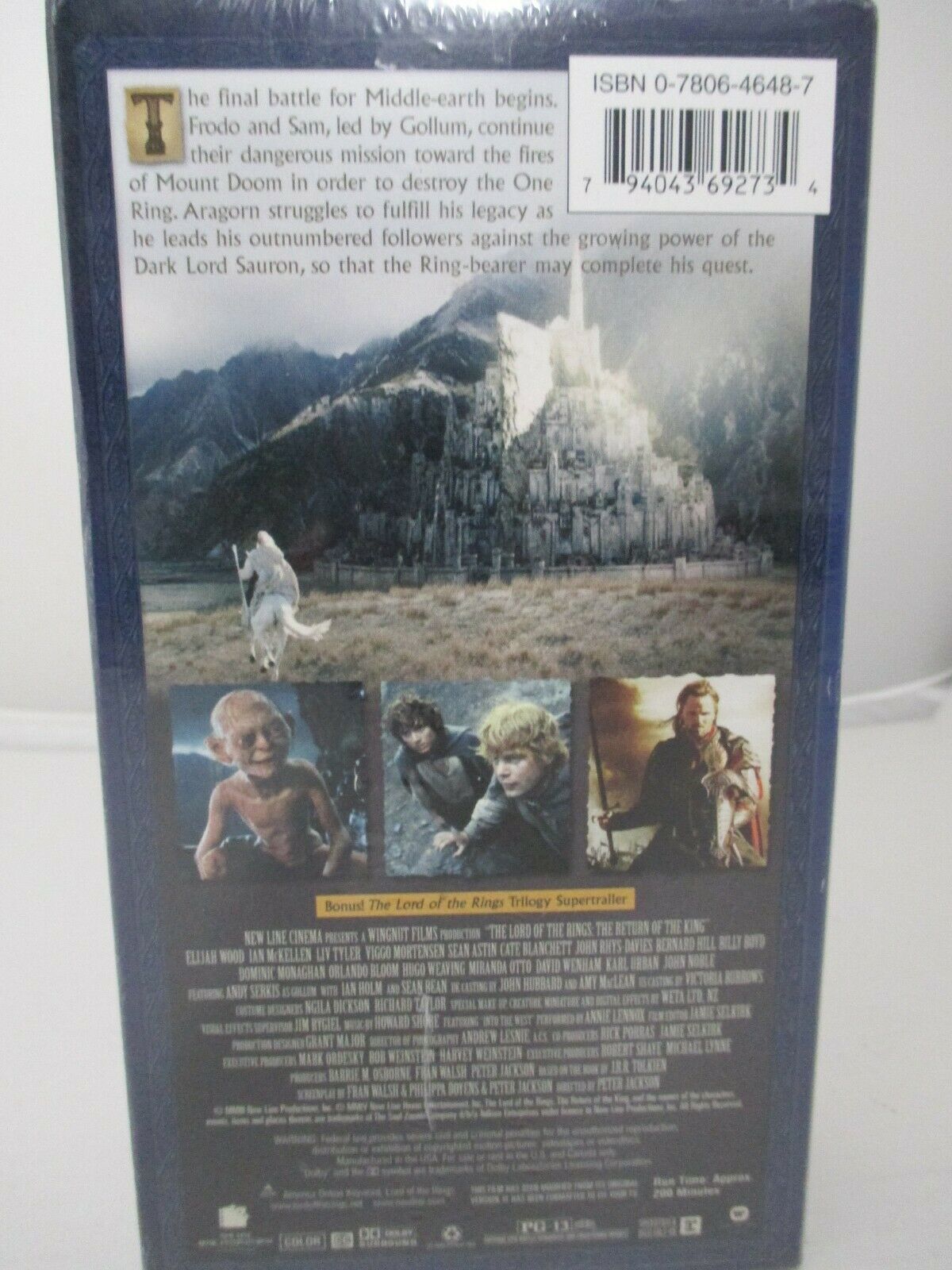 The Lord of the Rings The Return of the King VHS, 2004, 2Tape Set New