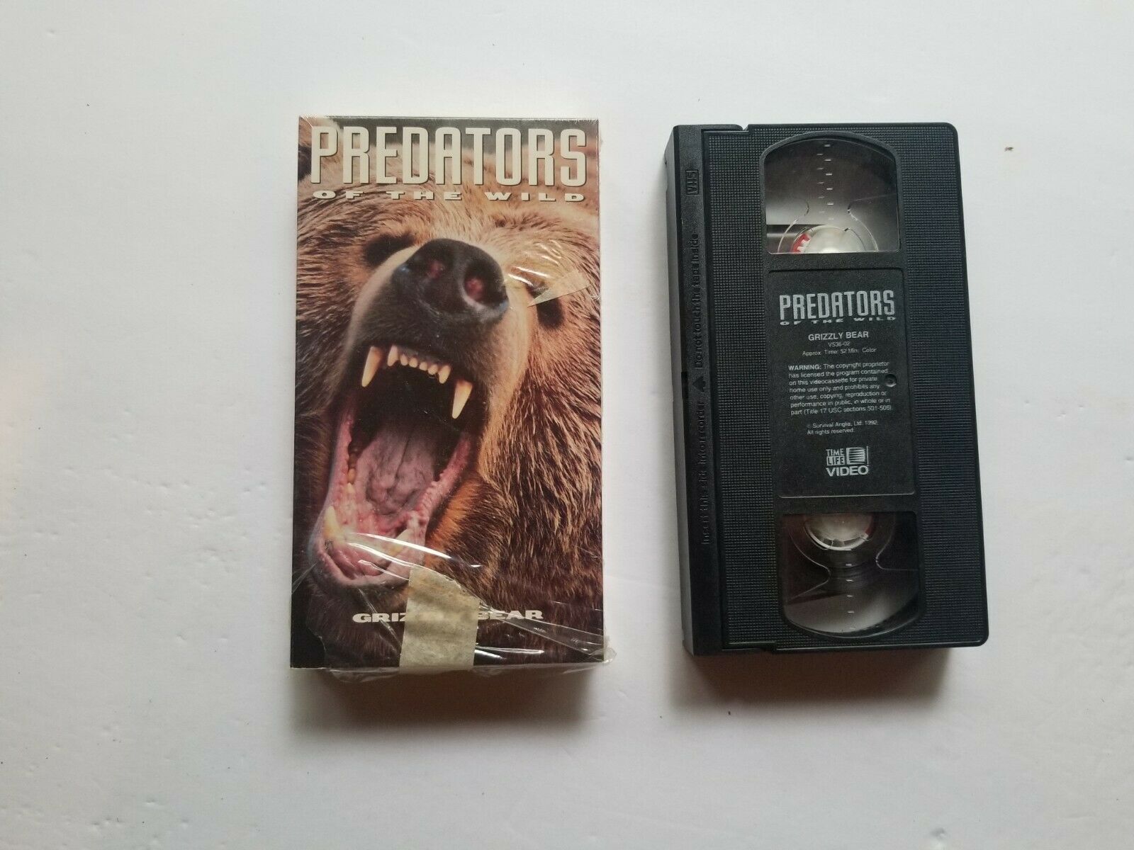 Predators Of The Wild Grizzly Bear (VHS, 1992) VHS Tapes