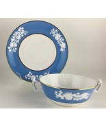 Spode Prairie Flower R8318 Cream soup bowl &amp; saucer  - $30.00