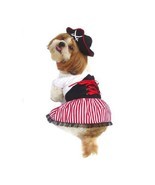 LADY PIRATE DOG COSTUMES - Dress Your Pup Nautical Halloween Sailor dress & Hat - $33.77 - $40.55