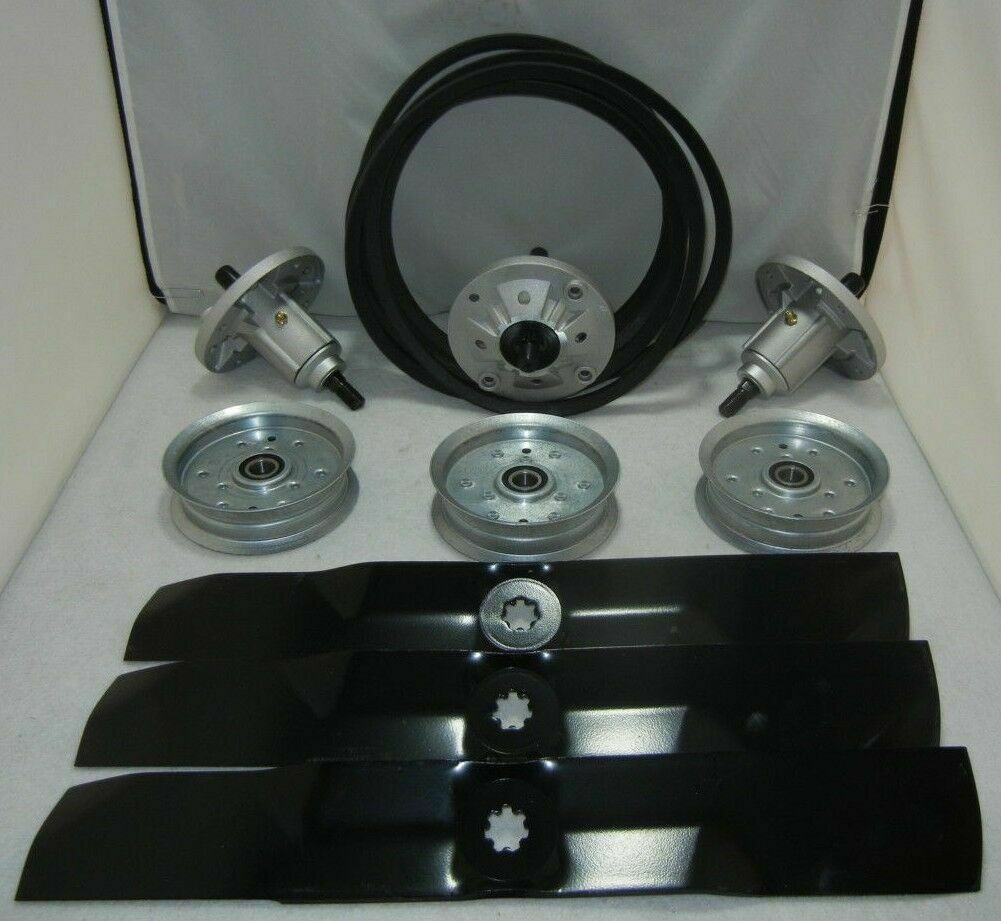 54" Deck Spindle Blade & Idler Kit Fits John Deere D170 G110 190C LA150