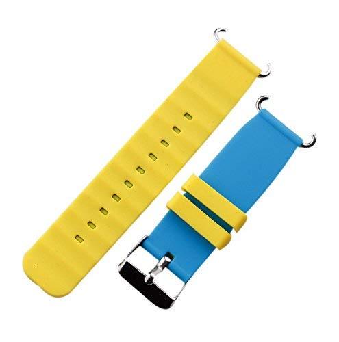 Primary image for Children Watch Bands Quick Release Silicone Double Color Replacement Straps Blue