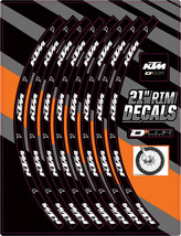 DCor 21&quot; Rim Decals KTM Logo Front 40-80-204 - $29.95
