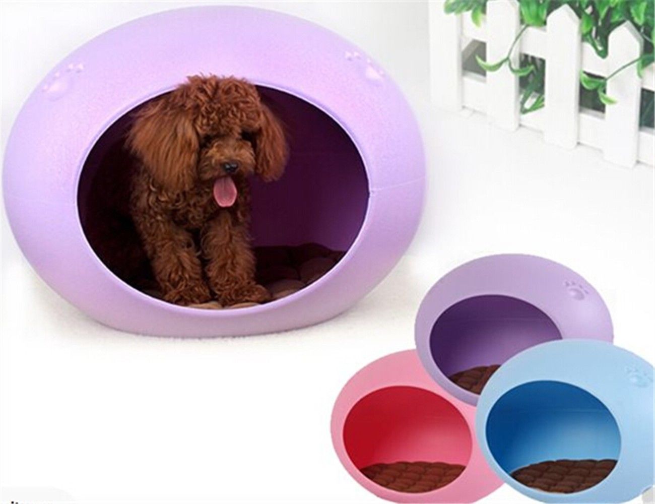 Cute EggShaped Pet House Puppy Doggie Cat Small Animal Indoor Bed