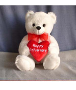 Anniversary Teddy Bear Anniversary Gift Happy Wedding Anniversary Teddy Bear - $6.90