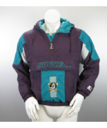 Anaheim Mighty Ducks Jacket - Puffy Pullover by Starter - Youth Large - $95.00
