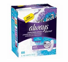 Always Discreet Incontinence Pads, Moderate, Regular Length, 66 Count - 2 Pack ( image 4