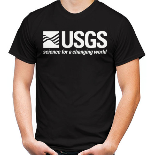 United States Geological Survey USGS Tshirt Black Color Short Sleeve ...