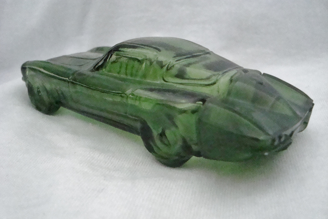 Avon Bottle - Green Car - Empty - Bottles