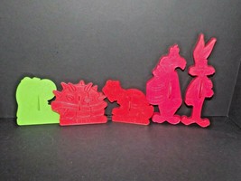 5 Cookie Cutters Spiny Koopa Troopa Bugs Bunny Sylvester Michaelangelo Used (P) - $17.81