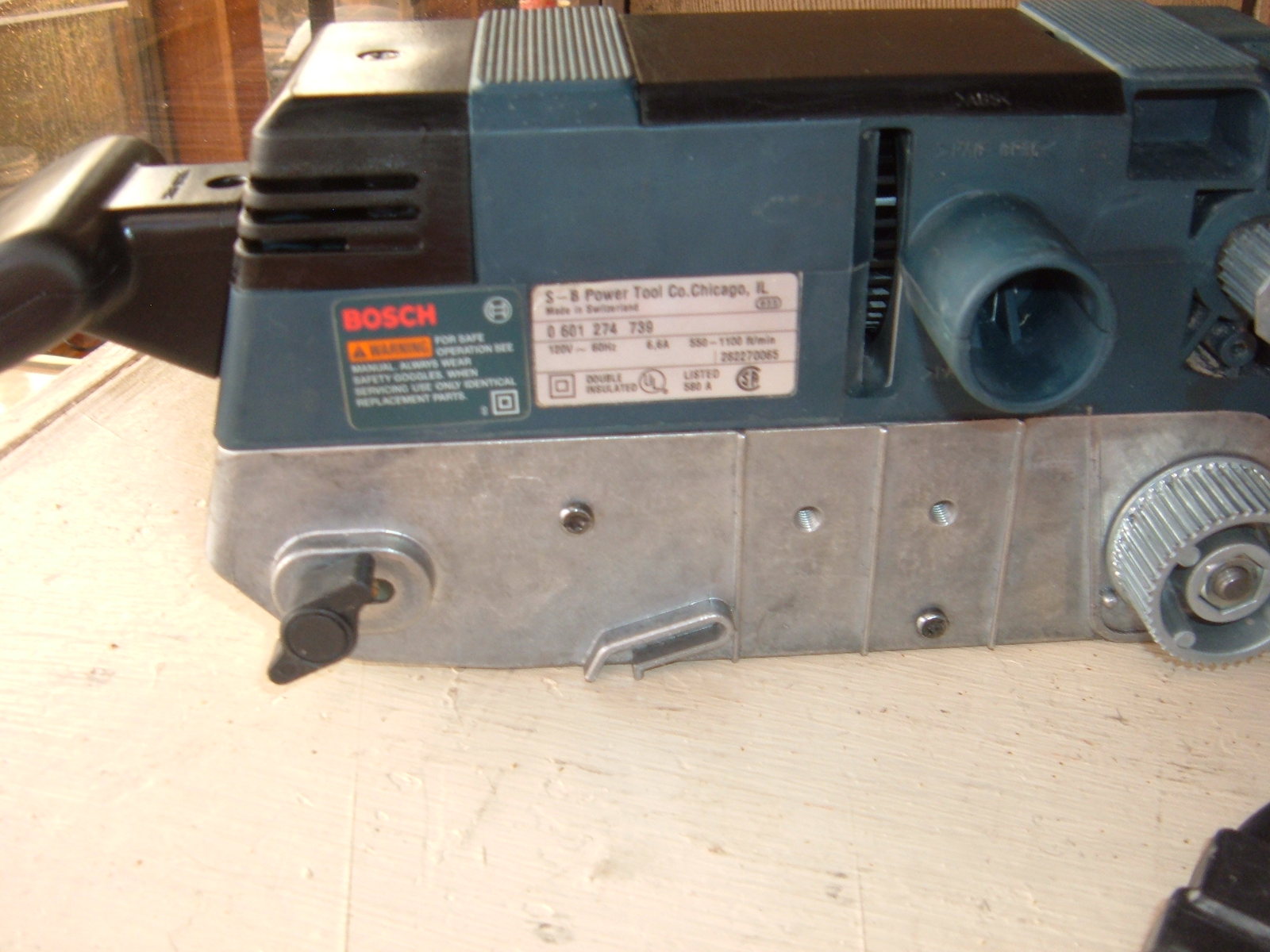 BOSCH 1274DVS 3" X 21" BELT SANDER IN EXCELLENT CONDITION. MADE IN
