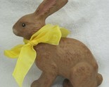 Older Chocolate Rabbit Bunny Larger Rabbit Figurine 7 1/2 Inches Tall Very Cool!