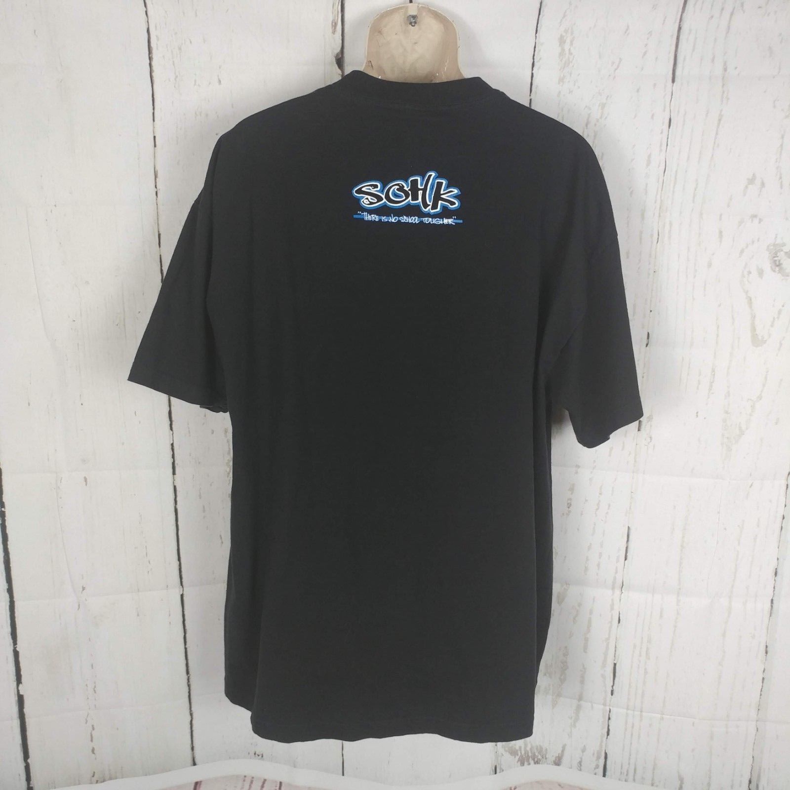 Vintage School of Hard Knocks SOHK Black Hip Hop Streetwear T-Shirt 2XL ...