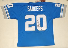 BARRY SANDERS SIGNED DETROIT LIONS MITCHELL & NESS THROWBACK AUTHENTIC JERSEY image 1