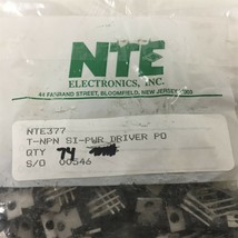 (4) NTE NTE377 Silicon NPN Transistor Power Amp Driver Output Switch - Lot of 4 - $14.99