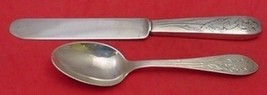 Tiffany & Co. Sterling Silver Junior Set 2pc Knife 7 7/8, Spoon 6 1/8" - $385.11