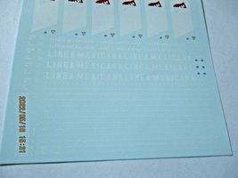 Microscale Decals Stock #87-1446 Linea Mexicana (TMMU) 40' and 20' Containers HO image 3