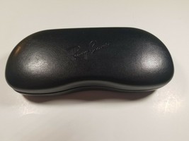 Ray Ban Eyeglass Case Hard Clam shell Black with Gray Interior Pre-owned - $6.88