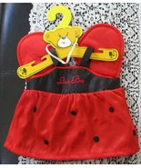 Build A Bear Workshop Red & Black Love Bug Ladybug Dress & Wings With Hanger - $15.14
