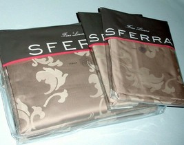 Sferra Miana Latte Queen Duvet Cover Shams 3 PC. Set Cotton Sateen Jacquard New - $498.90