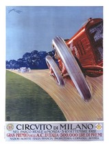 200131 Circvito di Milano 1922 Vintage Auto Racing Decor Wall 36x24 Poster Print - $19.95