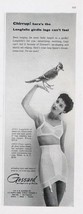 1956 GOSSARD Longfello GIRDLE &amp; Bra Print Ad - $9.99