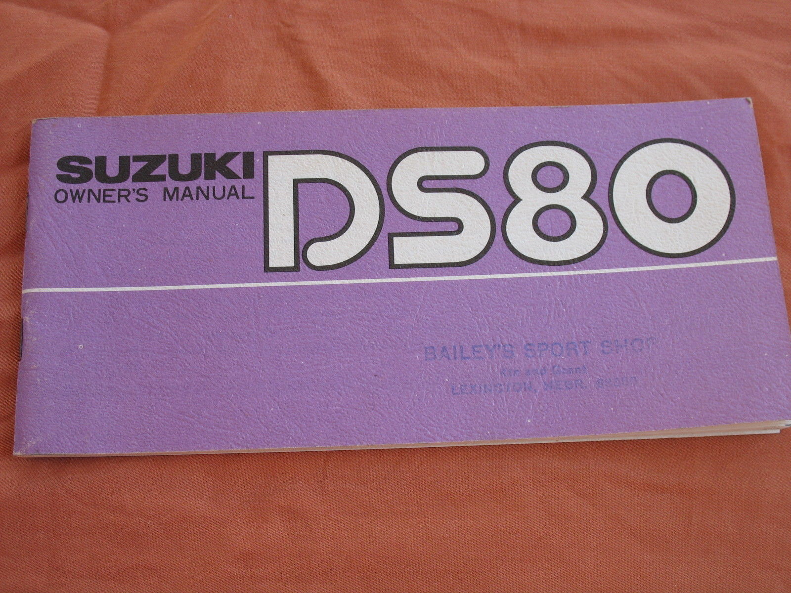 1978 78 SUZUKI DS80 DS 80 OWNER'S MANUAL