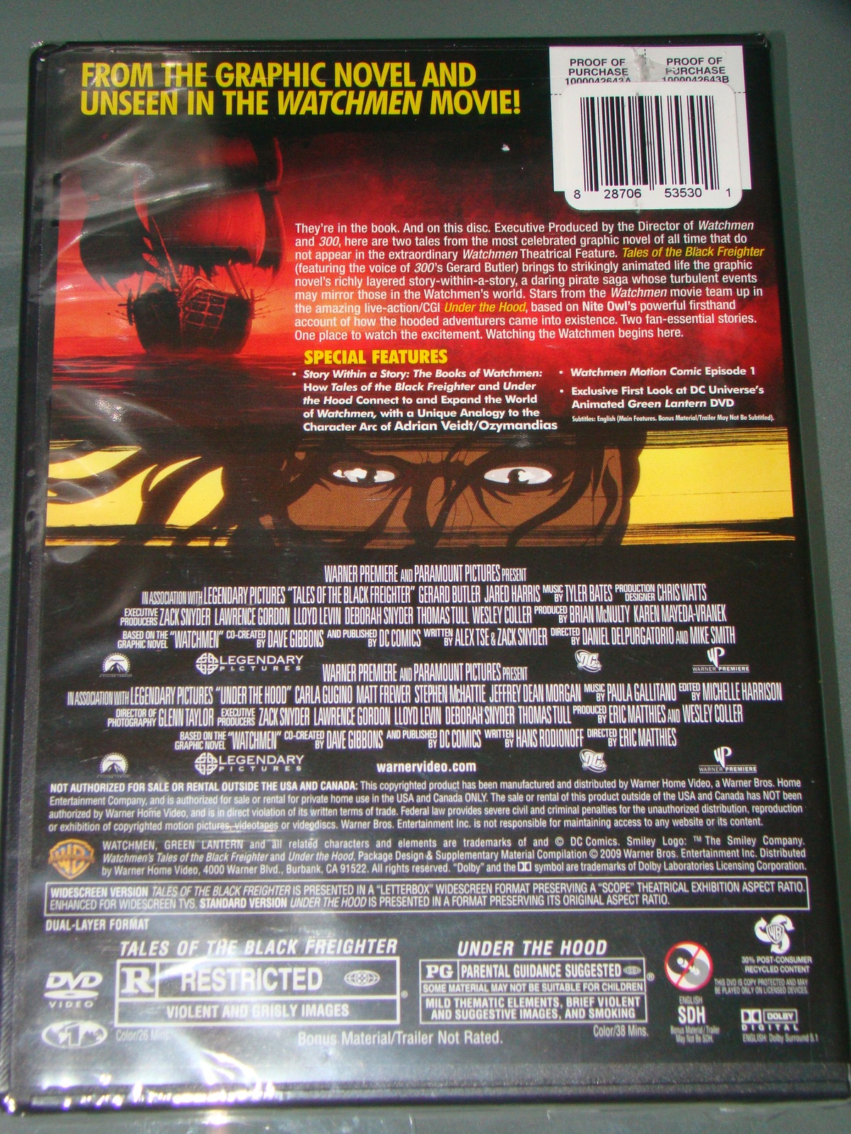 WATCHMEN - tales of the BLACK FREIGHTER - DVDs & Blu-ray Discs