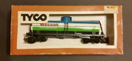 Tyco #315K HO Scale Wesson Oil 40&#39; Tank Car #GATX 9876 with KD Couplers - $13.80